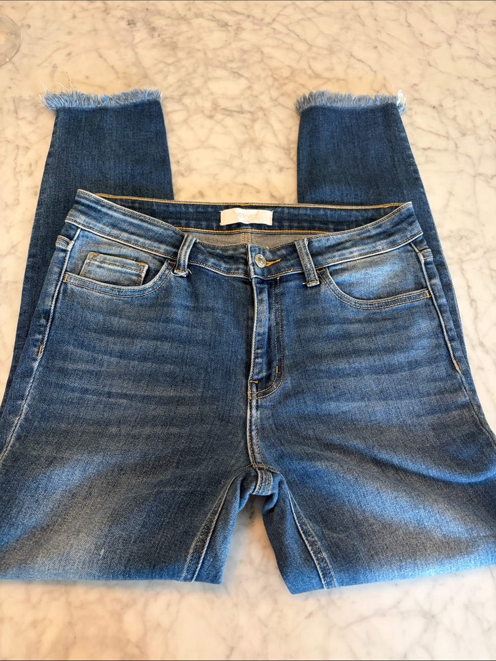 Women’s Vervet Distressed Blue Jeans — Size 29 - Picture 3 of 6